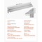 Bed Wedge Pillow Gap Filler for Headboard 60in Foam Cushion with Storage Pocket